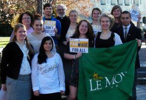 Le Moyne College students at Capitol Hill