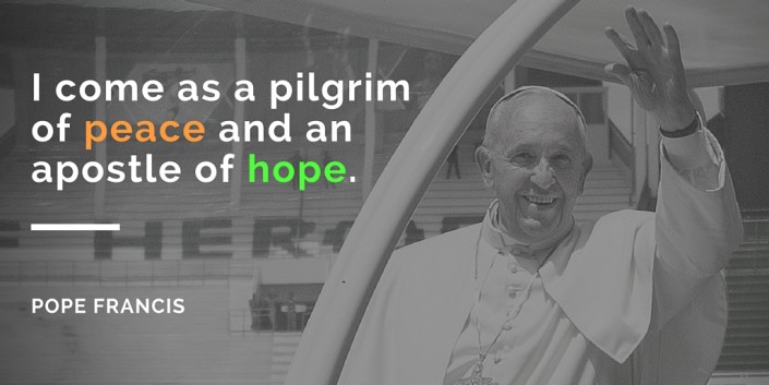 Pope Francis - pilgrim of peace