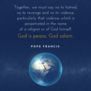 Pope Francis - God is peace